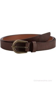 Orkee Women Casual Brown Artificial Leather Belt(Brown-08)
